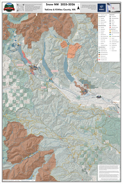 Snowmobile Trails: Central Washington, Crystal Springs to Greenwater, Kachess and Salmon La Sac Preview 1