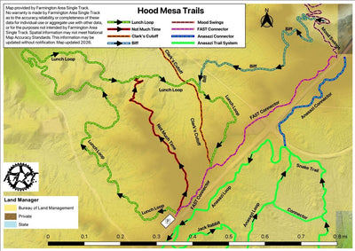 F.A.S.T. Hood Mesa Trail Map Preview 1