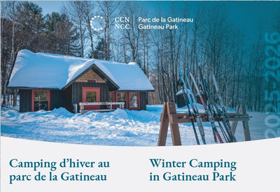 Carte de camping d'hiver du parc de la Gatineau / Gatineau Park Winter camping map Preview 2