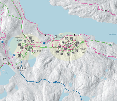 Carte de camping d'hiver du parc de la Gatineau / Gatineau Park Winter camping map Preview 3