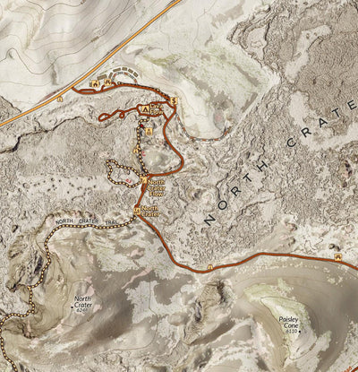 Craters of the Moon National Monument Visitor Map Preview 2