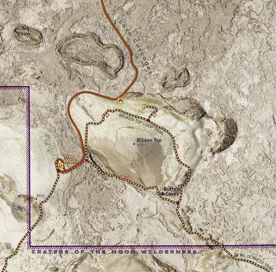 Craters of the Moon National Monument Visitor Map Preview 3