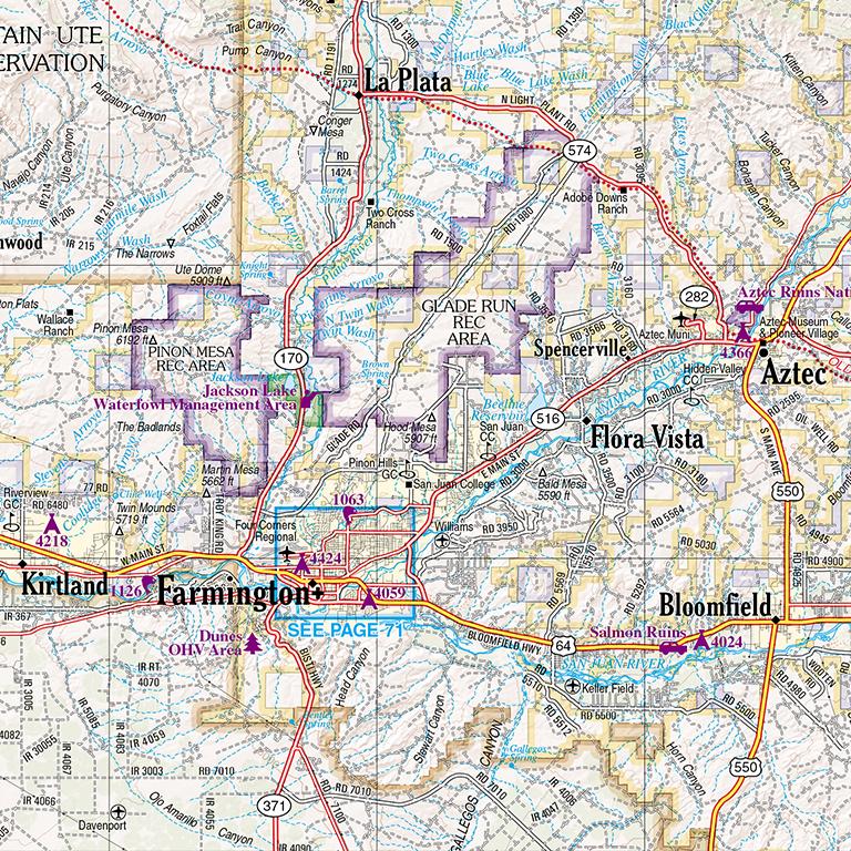 New Mexico Atlas & Gazetteer Map by Garmin | Avenza Maps