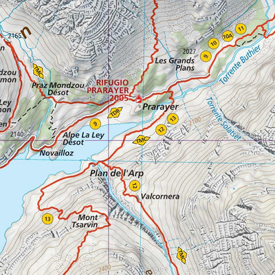 203 Valpelline hiking map 1:25000 Preview 2