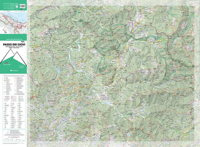 709 Passo dei Giovi hiking map 1:25000 Preview 1