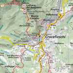 709 Passo dei Giovi hiking map 1:25000 Preview 2