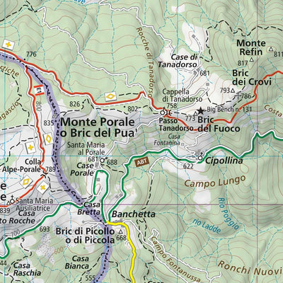 709 Passo dei Giovi hiking map 1:25000 Preview 3