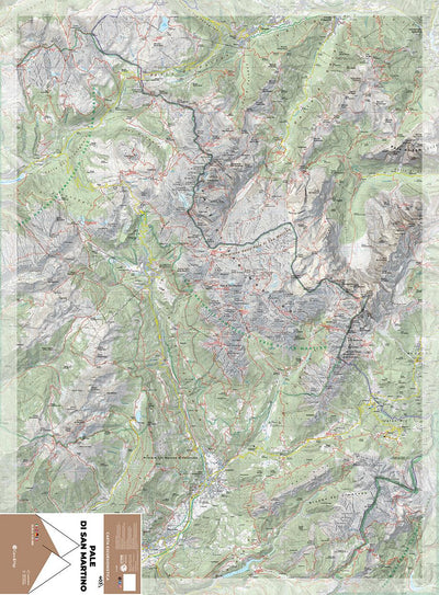 403 Pale di San Martino hiking map 1:25000 Preview 1