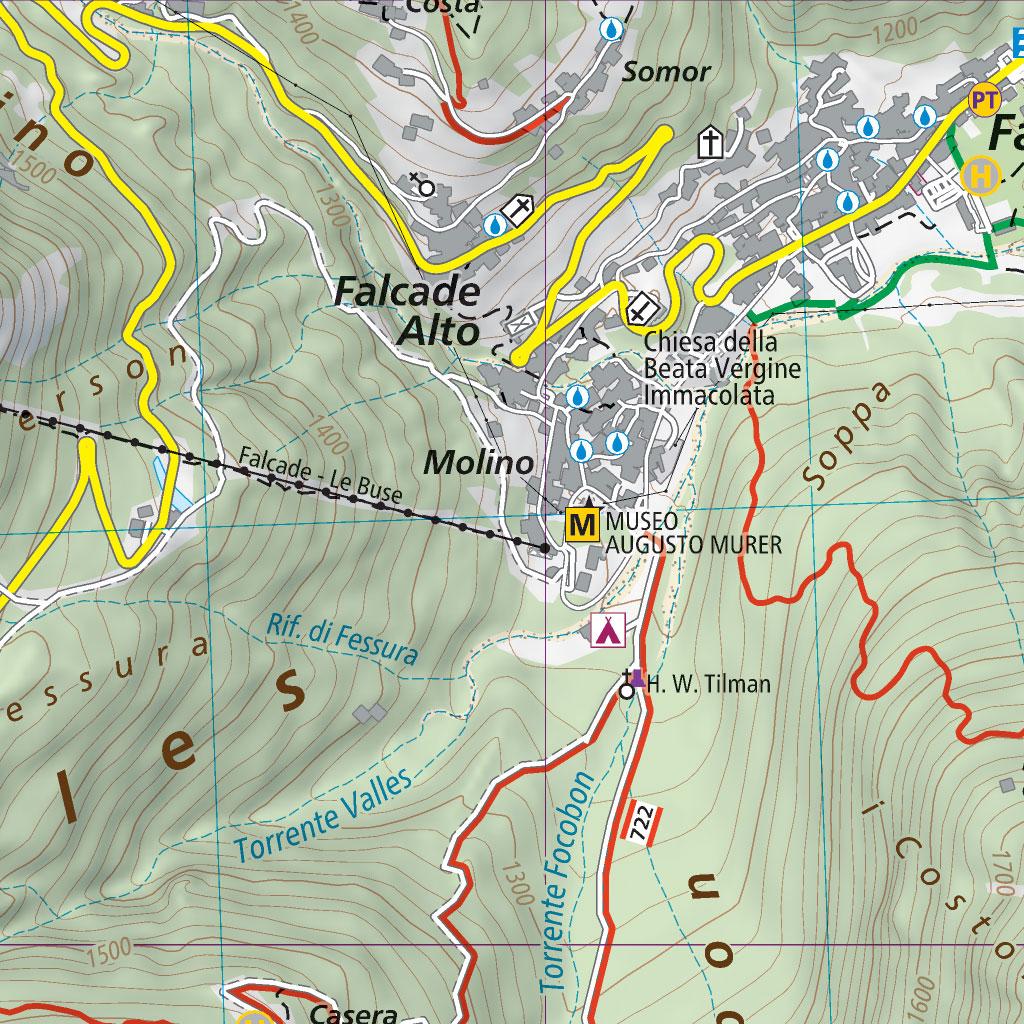 403 Pale di San Martino hiking Map 1:25000 by Geo4map | Avenza Maps