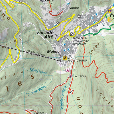 403 Pale di San Martino hiking map 1:25000 Preview 3