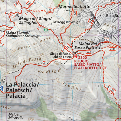 402 Val Gardena hiking map 1:25000 Preview 2