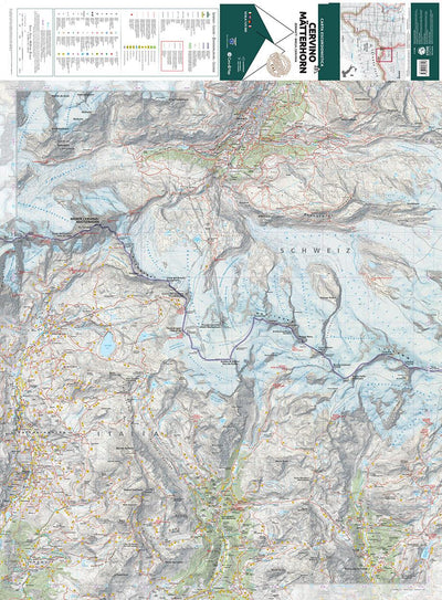23 Cervino Matterhorn hiking map 1:25000 Preview 1