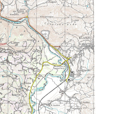 J3 ⦿ Croatia Border Point – The map includes a minor cross-border inset into Croatia Preview 2