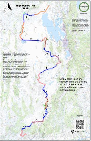 High Desert Trail Utah 750 mile Bundled Maps Preview 1