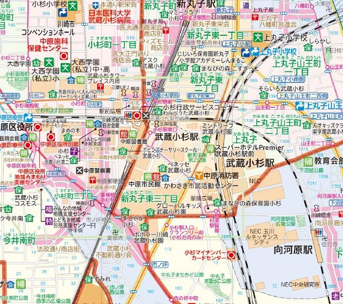 中原区ガイドマップ Map by Buyodo corp. | Avenza Maps