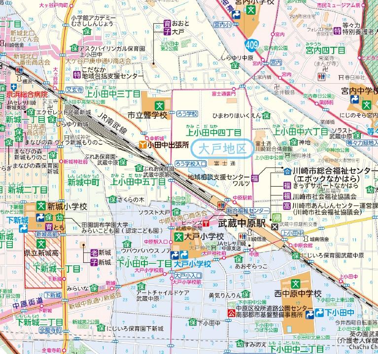 中原区ガイドマップ Map by Buyodo corp. | Avenza Maps