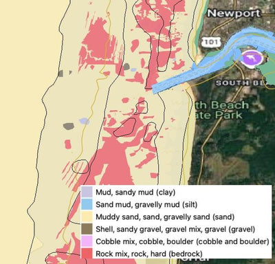 Depoe Bay Oregon Offshore Fishing Map – Structure, Hotspots & Bottom Composition Preview 1