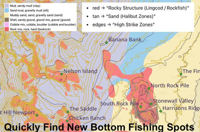 Depoe Bay Oregon Offshore Fishing Map – Structure, Hotspots & Bottom Composition Preview 2