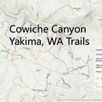 Cowiche Canyon Trail Topo Map Preview 1