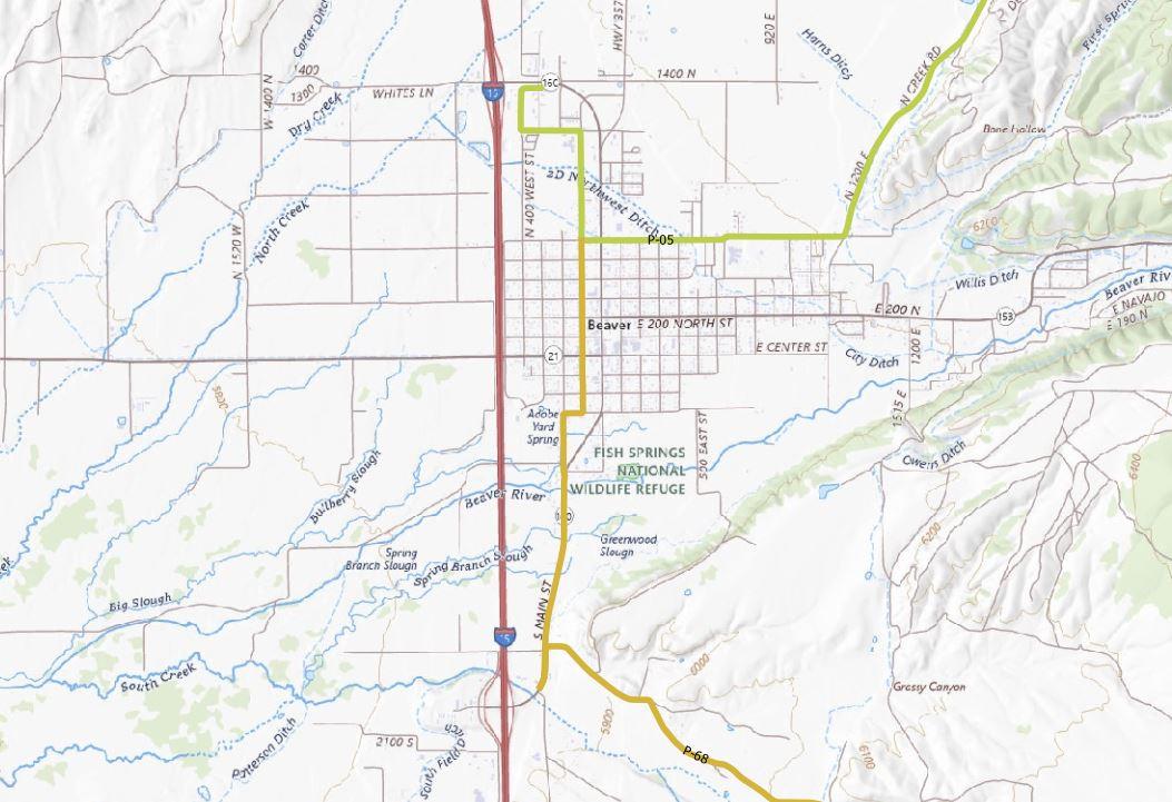 Paiute OHV Trail - Central Utah - High Detail Map by Trusted Trail Maps ...