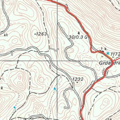 E0 ⦿ Veliki Snežnik (South)▲ – the map includes a minor cross-border inset into Croatia Preview 2