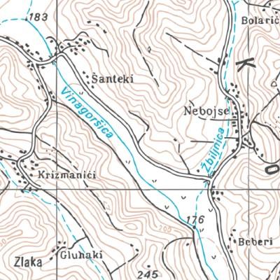 J3 ⦿ Croatia Border Point – The map includes a minor cross-border inset into Croatia Preview 3