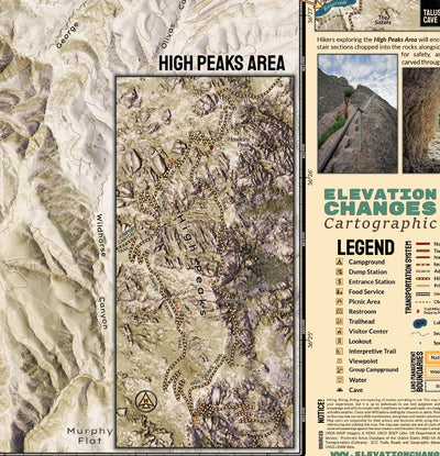 Pinnacles National Park Visitor Map Preview 3