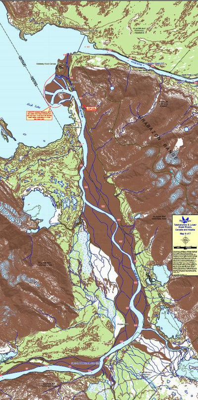 RiverMaps - Tatshenshini & Lower Alsek Rivers, Canada & Alaska (7 maps) Preview 1