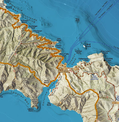 Catalina Island - Trans Catalina Trail - Recreation Map Preview 2