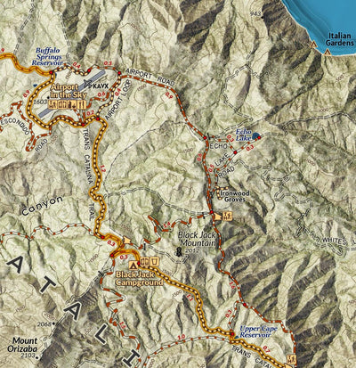 Catalina Island - Trans Catalina Trail - Recreation Map Preview 3