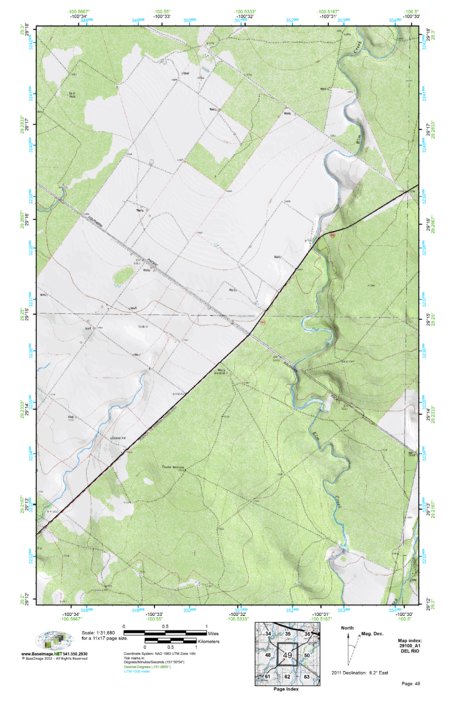 (29100a1) Page 049 Del Rio Map by BaseImage Publishing | Avenza Maps