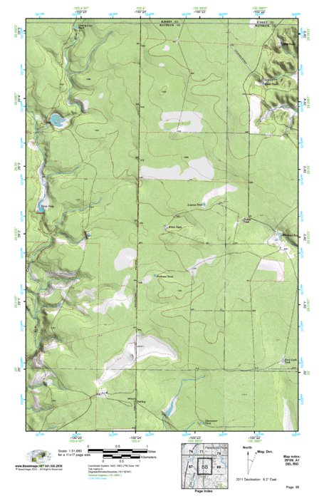 (29100a1) Page 088 Del Rio Map by BaseImage Publishing | Avenza Maps