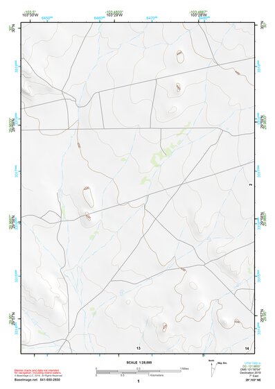 29103NE Page 1 Santiago Mountains Topo Preview 1