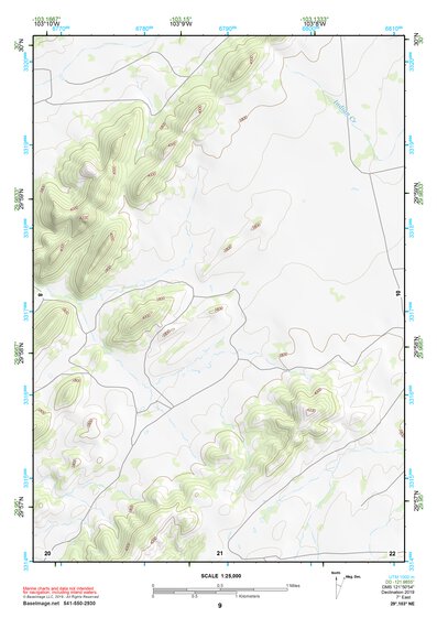 29103NE Page 9 Santiago Mountains Topo Preview 1