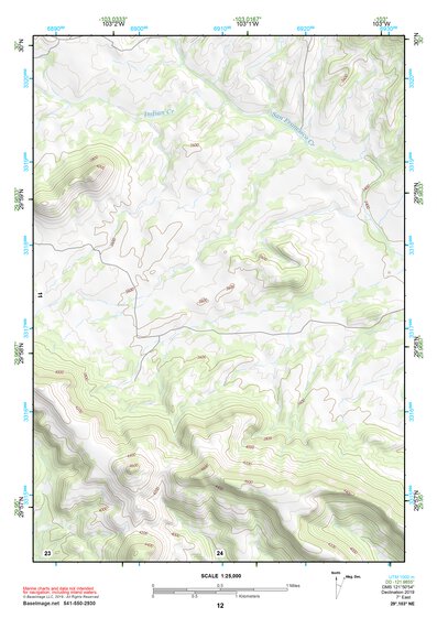 29103NE Page 12 Santiago Mountains Topo Preview 1