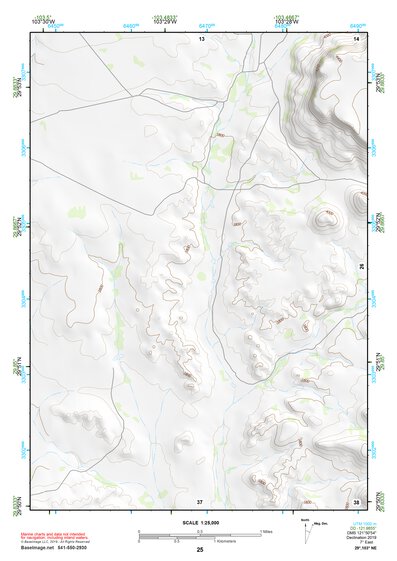 29103NE Page 25 Santiago Mountains Topo Preview 1