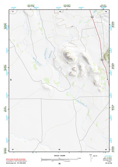 29103NE Page 30 Santiago Mountains Topo Preview 1