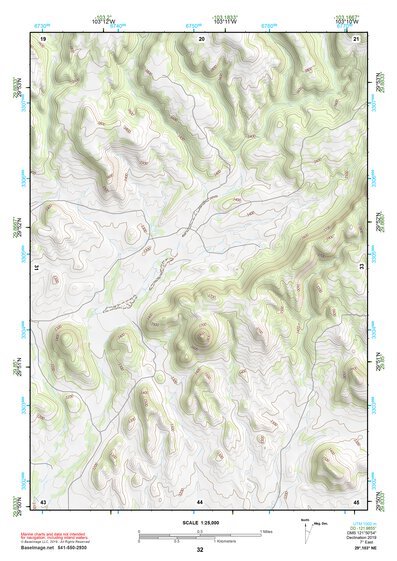 29103NE Page 32 Santiago Mountains Topo Preview 1