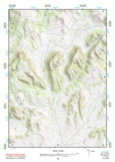 29103NE Page 33 Santiago Mountains Topo Preview 1