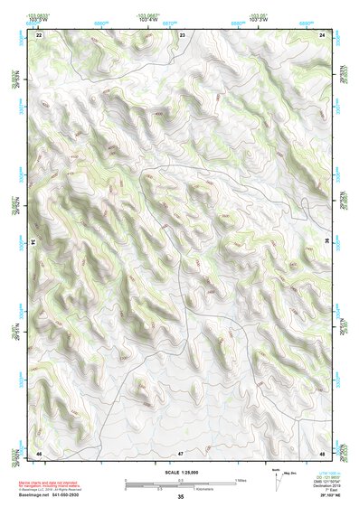 29103NE Page 35 Santiago Mountains Topo Preview 1
