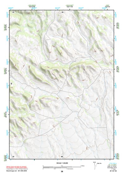 29103NE Page 36 Santiago Mountains Topo Preview 1