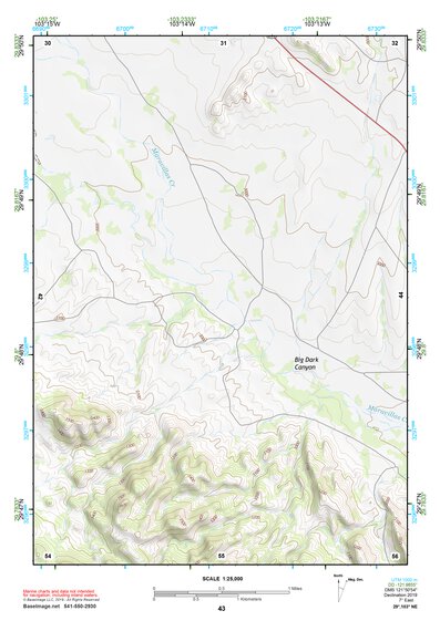 29103NE Page 43 Santiago Mountains Topo Preview 1