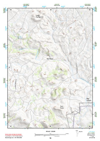 29103NE Page 76 Santiago Mountains Topo Preview 1