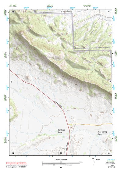 29103NE Page 81 Santiago Mountains Topo Preview 1