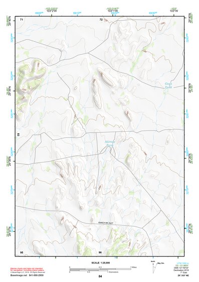 29103NE Page 84 Santiago Mountains Topo Preview 1