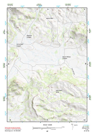 29103NE Page 87 Santiago Mountains Topo Preview 1