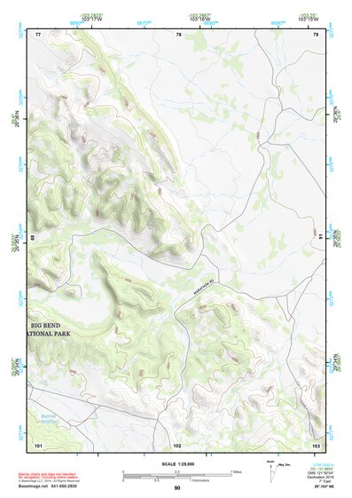 29103NE Page 90 Santiago Mountains Topo Preview 1
