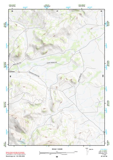 29103NE Page 99 Santiago Mountains Topo Preview 1