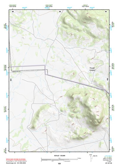 29103NE Page 101 Santiago Mountains Topo Preview 1