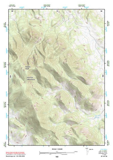 29103NE Page 103 Santiago Mountains Topo Preview 1